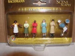 Bachmann Scene Scapes 33167 Sidewalk People Pack Mib O27 Figures Sealed. Fixed Price $12.49.