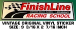Finishline Racing School Vintage Original Vinyl Decal Sticker -daytona Florida. Fixed Price $9.45.