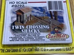 Bar Mills (ho-scale) #0792 Twin Crossing Shacks Laser Cut Building Kit Nib. Fixed Price $21.95.