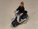 Man Riding Scooter / Motorcycle Figure Scale Gauge Lionel Mth City People. Fixed Price $9.99.