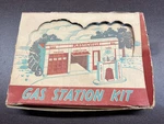 Plasticville GO-2 Small Gas Station Kit 1950'S W/box Model Train Railroad Rr. Fixed Price $15.00.