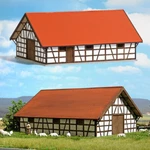 Super Buy : Ho Busch # 1519 Half-timbered Sheep Barn Laser-cut Wood Kit. Fixed Price $29.95.