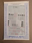 Microscale Decal 87-527 Ge Emd 1980S Locomotive Data Builders Plates Ho. Fixed Price $7.00.