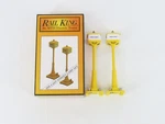 Mth Railking MT-1028 No. 57 Yellow "main Street/broadway" Lamp 2-PACK. Fixed Price $39.95.