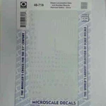 Microscale Decals: Data & Number Boards, Steam Locomotive, Railroad G.... Fixed Price $8.50.