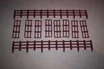 Lionel Parts 1877 Brown Fence Set For General Horse Cars (2LONG,8SHORT). Fixed Price $13.95.