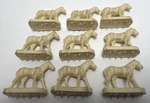 Lionel O-gauge 3366-100 Set Of 9 White Horses For Circus Car & Corral. Fixed Price $19.99.