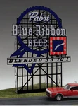 Miller Engineering Pabst Blue Ribbon Beer Neon Sign Ho/o MIL4081-NEW. Fixed Price $45.99.