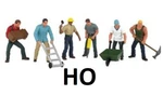 Ho Scale Construction Workers (6 Pieces) BAC-33105. Fixed Price $17.99.