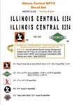 Illinois Central Decal Set Lionel GP7, GP9, Etc Diesel's "a" Cab. Fixed Price $13.95.