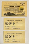 Champ Scale Decal-delaware Hudson/d&h Roadname Set-black #N-109. Fixed Price $7.50.
