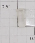 Lionel 1666E-20 1/2" Long Cloudy Headlight Lens (10). Fixed Price $10.00.