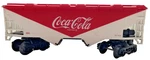 Vintage Lionel 6251 Coca-cola O-gauge 2-BAY Covered Hopper Train Car Blt 8-93. Fixed Price $24.49.