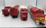 Complete Gauge Train Set Weaver Snap-on Williams Santa Fe Track + Transformer. Fixed Price $159.99.