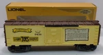 Lionel 6-9434 Gauge Joshua Cowen "the Man" Boxcar Nib. Fixed Price $12.29.