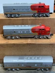 1950'S Lionel Santa Fe 2353 Diesel Locomotive & Dummy 2333-20 Toy Trains Gauge. Fixed Price $319.00.