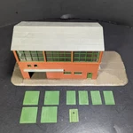 Brick Engine Shed Two Story W/ Windows N-scale Plastic Model Train Scenery. Fixed Price $55.00.