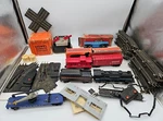Lionel 247 Vintage Blue Stripe Lot Transformer 1044 6047 Caboose Helicopter. Fixed Price $89.00.