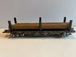 Marx 33773 - Gauge Boston & Maine Tin Flat Car With Log Load Vintage!. Fixed Price $24.95.