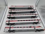 Hornby Lnear Azuma High-speed Train Set 5-PIECE White Red Band. Fixed Price $493.02.