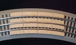 Railroad Grade Crossing For Lionel Fastrack 3-RAIL 36"CURVED Sectional Track.. Fixed Price $11.95.