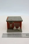 Scale Pink Hotel Office With Chairs Front 1:87 Gauge Layout Building. Fixed Price $17.99.