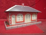 Marx Girard Whistling Train Station Waiting Room Toy Very Nice Works. Fixed Price $18.75.