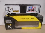 K-line #K641-7413 Scale February Fair Days Boxcar New Original B0X. Fixed Price $19.99.