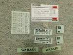 Walthers Decals Ho Freight Set# 96-40A Wabash Gray Car Black Letters Box G92. Fixed Price $8.50.