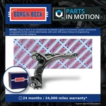 Wishbone / Suspension Arm Front Lower, Right BCA7769 Borg & Beck Track Control. Fixed Price $134.44.