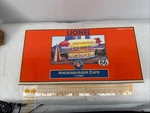 Lionel 32960 Route 66 Hindenburger Cafe W/ Lights & Spinning Prop O/027 Ga. 1999. Fixed Price $250.00.