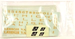 Walthers O Scale Decal #936-60750X Lehigh Valley Diesel Yard Switcher. Fixed Price $10.99.
