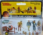 Scale Woodland Scenics A2753 Accents Masonry Workers (11) Pcs. Fixed Price $26.05.