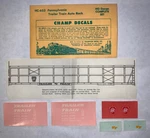 Champ Ho Decal Pennsylvania/prr Trailer Train Auto Rack Item #HC-653. Fixed Price $6.25.