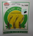 Model Power Scale 14V Brass Handcrafted Lighted Lamp Posts (3PCS) #8480 Nos. Fixed Price $11.99.