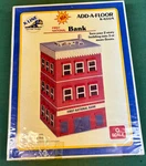Scale #K-4222A K-lineville Classics First National Bank Building Kit. Fixed Price $18.95.