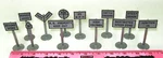 K-line New 12 Railroad Signs 6-22358. Fixed Price $11.85.