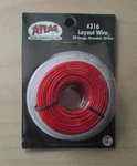 Red Layout Wire 20 Gauge Ho Scale Atlas 316 Train 50FT Dinged Pack. Fixed Price $10.00.