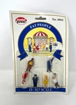 Model Power - 027 Scale Train Fat People Figures #6062 New On Card. Fixed Price $14.99.