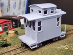 ON30 15FT Short Cupola Caboose 3D Printed Kit With Trucks. Fixed Price $50.00.