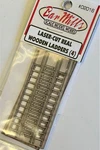 Bar Mills Scale 04035 Laser-cut Real Wooden Ladders (4). Fixed Price $7.56.