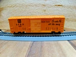 Marx Ho Scale 40' Santa Fe Sfrd 3281 Sliding Door Box Car. Fixed Price $12.75.