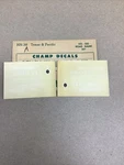 Champ Decals Ho Scale HN-38A: Texas & Pacific Road Name Set White. Fixed Price $8.00.