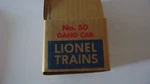 Lionel NO.50 Gang Car Corrugated Licensed Box. Fixed Price $7.49.