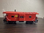 Vintage K-line Katy Bay Window Caboose Gauge Metal Trucks Smoke/light. Fixed Price $119.00.