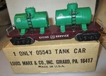 Marx "o" Gauge #05543 Cities Service Tank Car. Fixed Price $149.95.