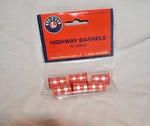 Lionel 6-32922 Highway Barrels 027 New 2019 Orange And Silver Sealed. Fixed Price $9.49.