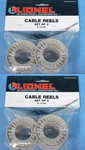 Lot Lionel Scale Original Gray Cable Reels- 4 Units Packs 6-12795. Fixed Price $17.99.