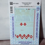 Railway Express Agency 50' Refrigerator Cars 1929-67 Ho Microscale Decal 87-1010. Fixed Price $6.95.