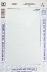 Microscale Decal #50001 Railroad Roman Letters & Numbers (white). Fixed Price $7.65.